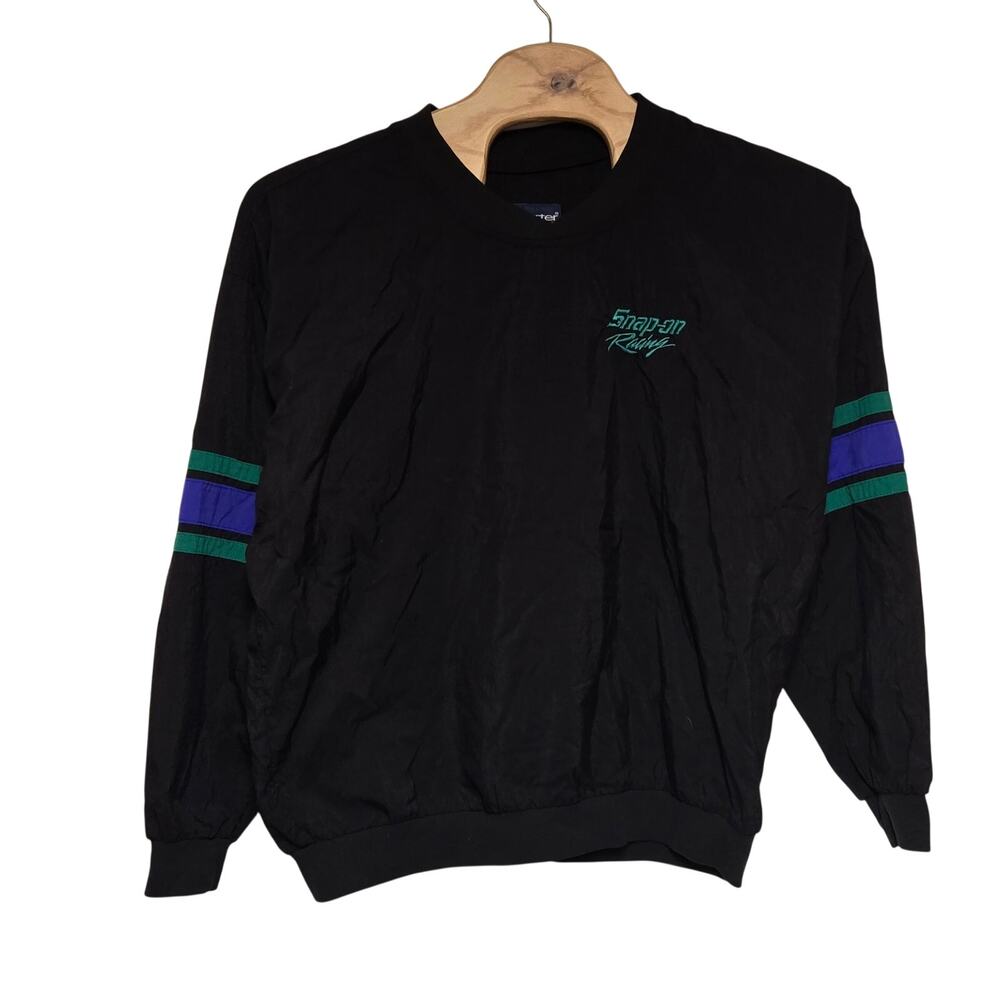 Snap On Racing Vintage 90s Pullover Windbreaker by Swingster Made In USA Rare XL